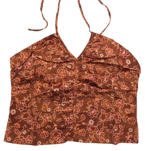 J. Crew - V-Neck Halter Top in Vintage Vines - Picture 6 of 7